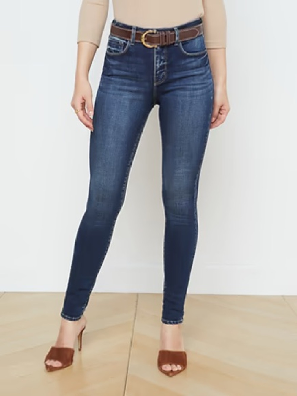 L’AGENCE Margot High Rise Skinny Jeans in the Tuscan wash 29